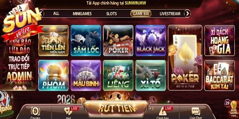 Game bài Sunwin là một trong những khu vực giải trí được yêu thích nhất