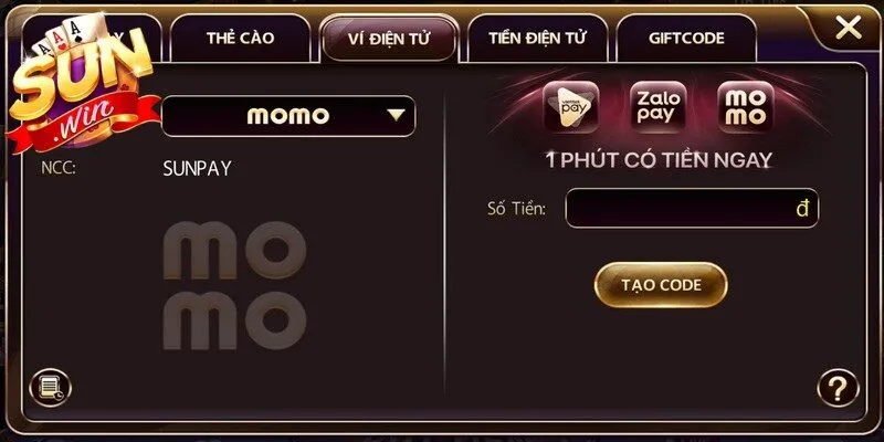 Quy trình nạp tiền ví điện tử với tốc độ xử lý cực kỳ nhanh chóng
