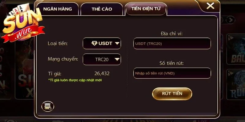 Kiểm tra ví để đảm bảo rằng bạn sở hữu đủ khoản tiền tối thiểu
