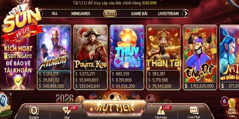 Điểm khiến Slotgame Sunwin trở nên nổi bật là nhờ tính giải trí cao